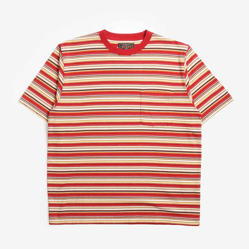 Beams Plus Multi Stripe Pocket T-Shirt