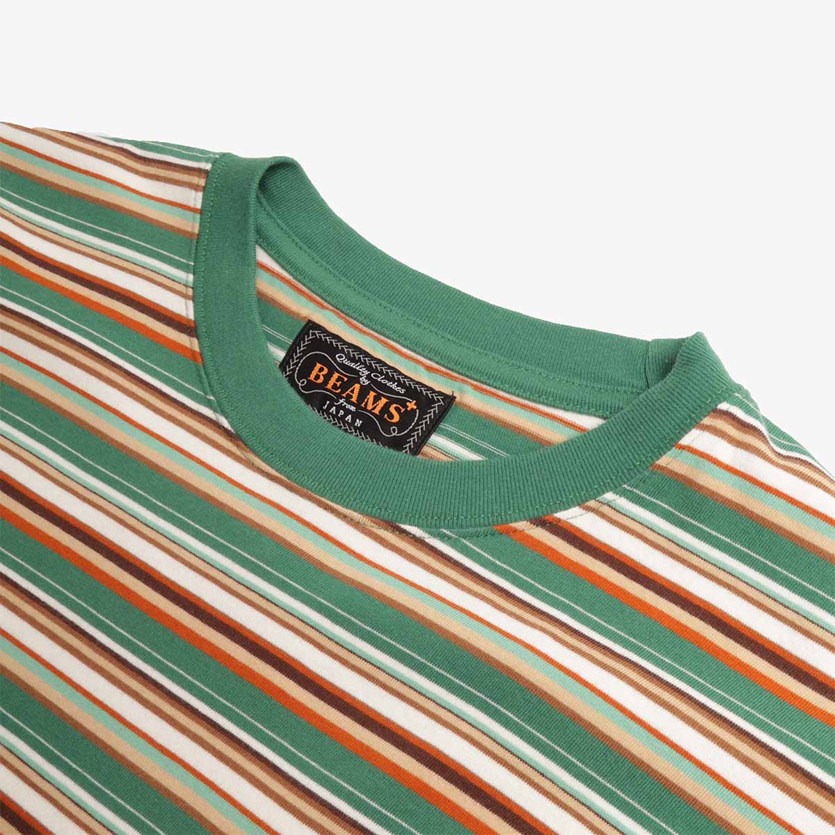 Beams Plus Multi Stripe Pocket T-Shirt