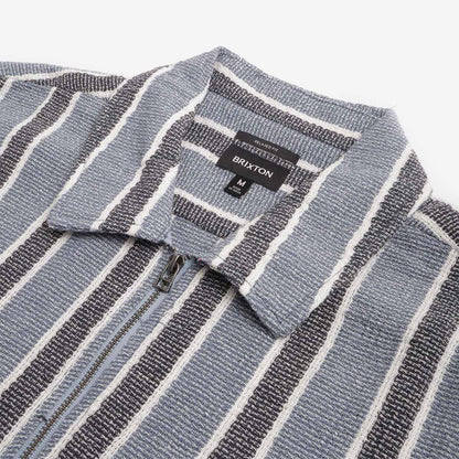 Brixton The Dexter Textured Stripe Short Sleeve Shirt