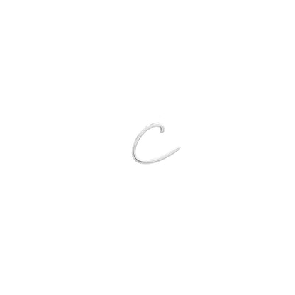Signature Initial Stud Earring (Silver)