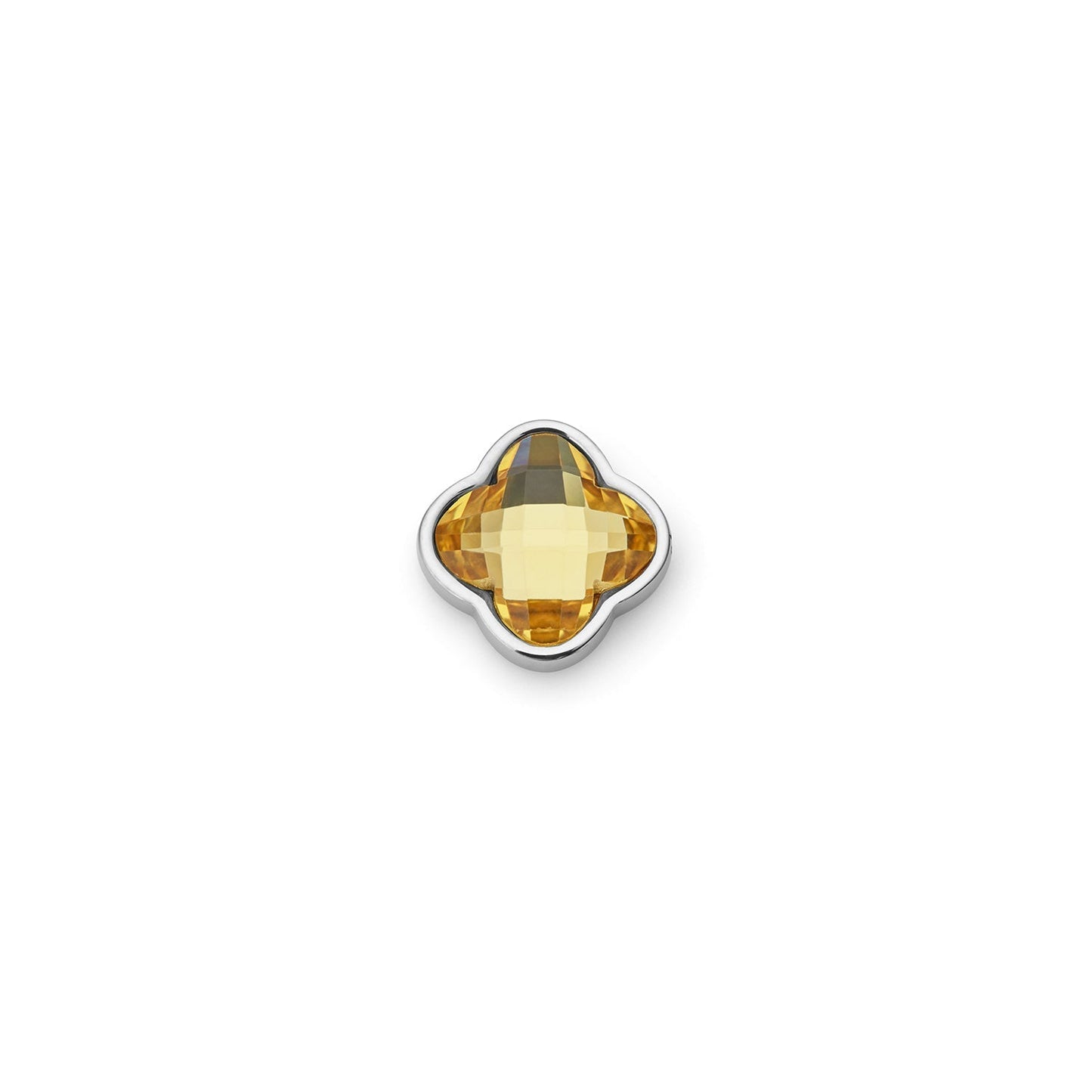 Clover Charms - Birthstone (Silver)