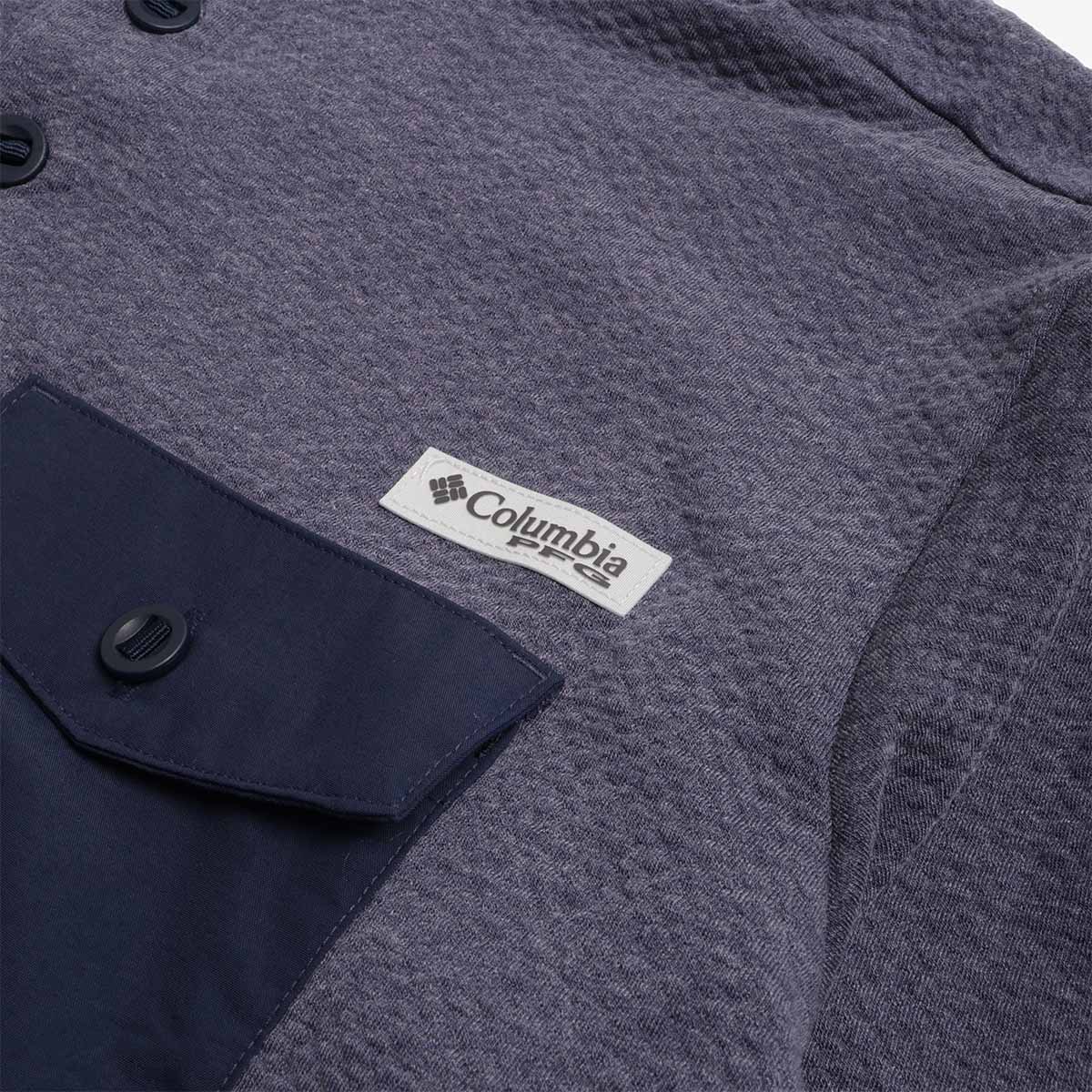 Columbia PFG Uncharted Half Snap Long Sleeve T-Shirt