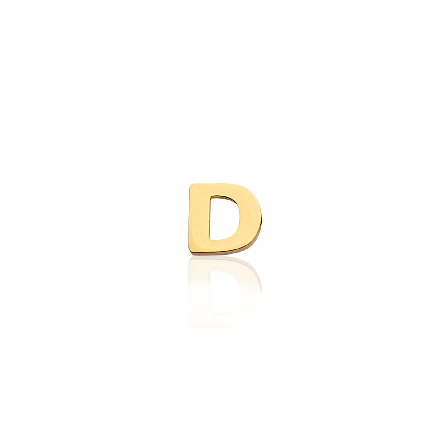Mini Letter Sphere Chain Necklace (Gold)