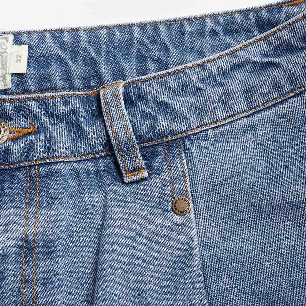Dime Pleated Denim Shorts