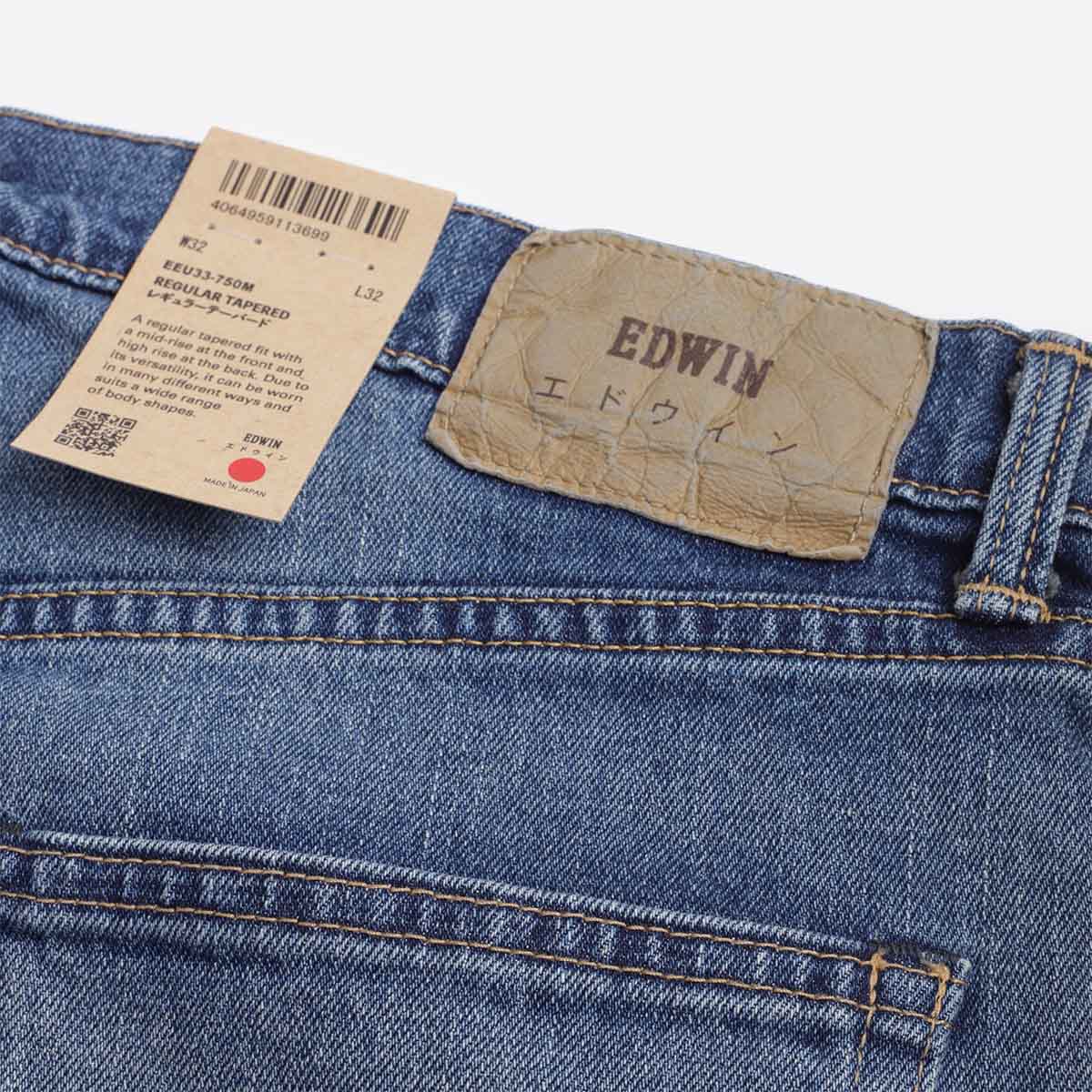 Edwin Regular Tapered Kaihara Pure Indigo Stretch 13oz Denim Jeans