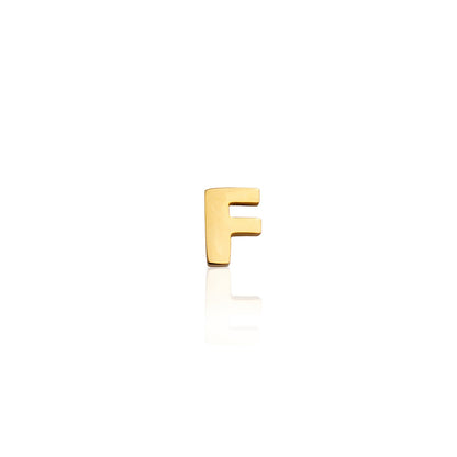 Made Mine Mini Letter Sphere Chain Necklace (Gold)