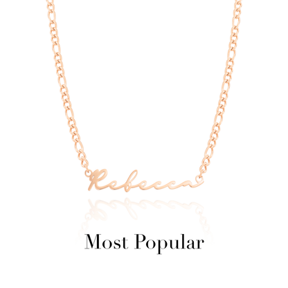 Signature Name Necklace - Rose Gold