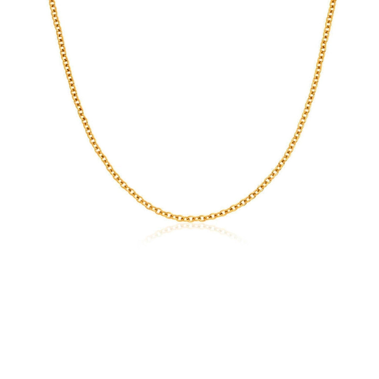 Fingerprint Moon & Star Tag Necklace (Gold)