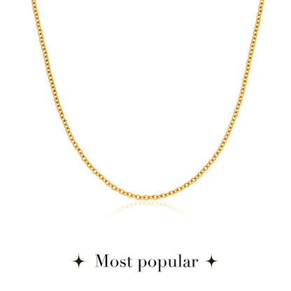 Mini Written In The Stars Initial Tag Necklace (Gold)