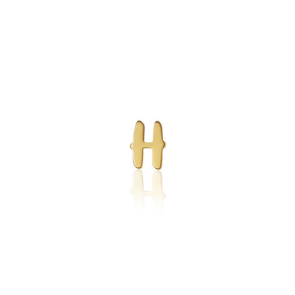 Fixed Charm - Handwritten Initial Charm (Gold)