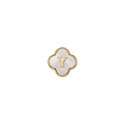 Pearl Clover Charms (Gold) - Plain Clover