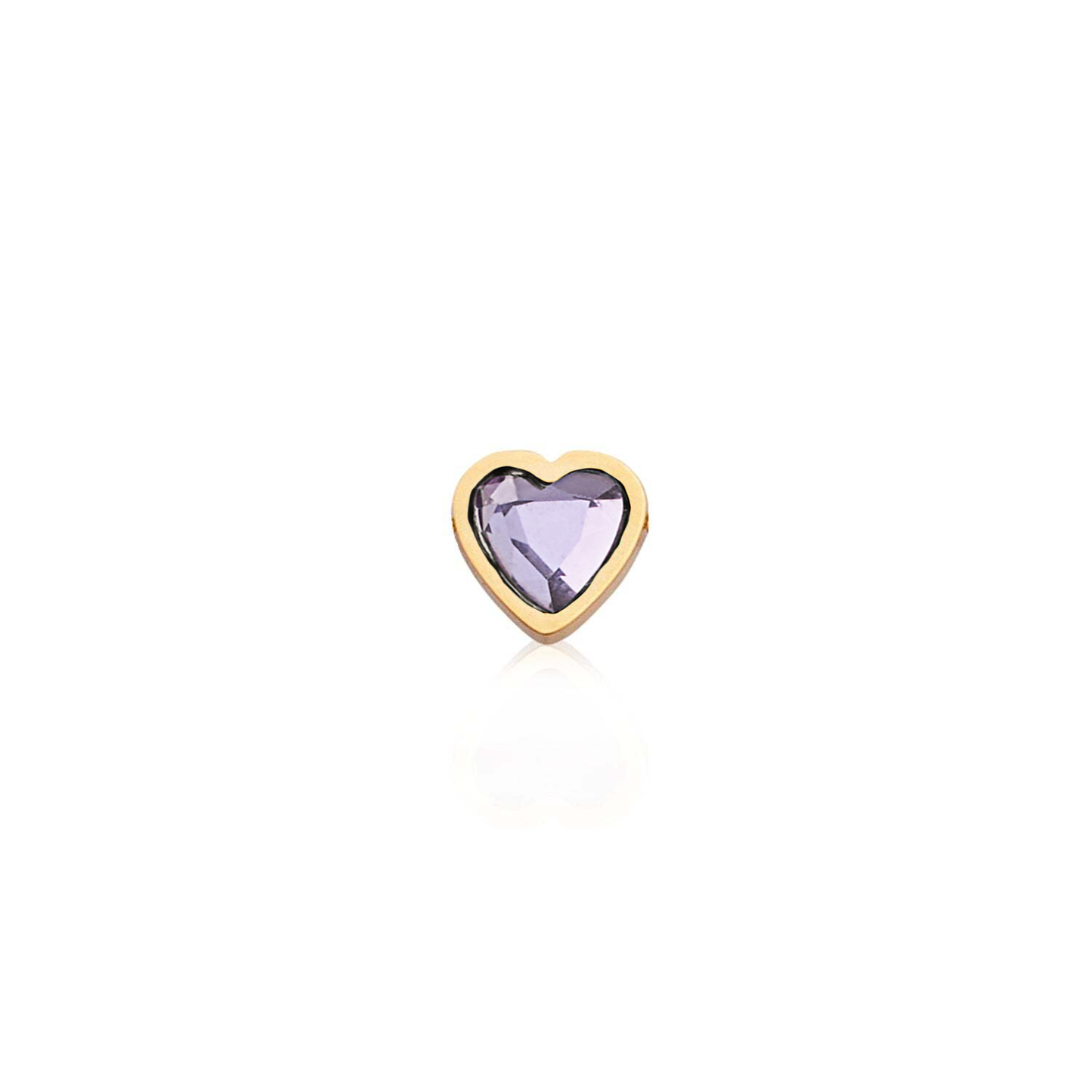 Made Mine Charms - Heart Birthstone Charms (Rose Gold)