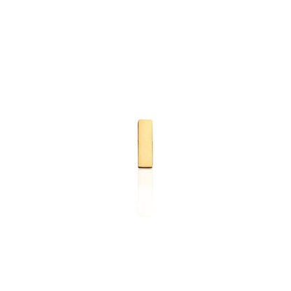 Mini Letter Sphere Chain Necklace (Gold)