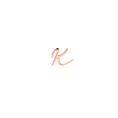 Made Mine Charms - Script Initial Charms (Rose Gold)
