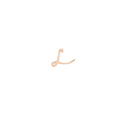 Made Mine Charms - Script Initial Charms (Rose Gold)