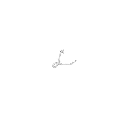 Signature Initial Stud Earring (Silver)