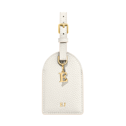 Leather Luggage Tag (Ivory)