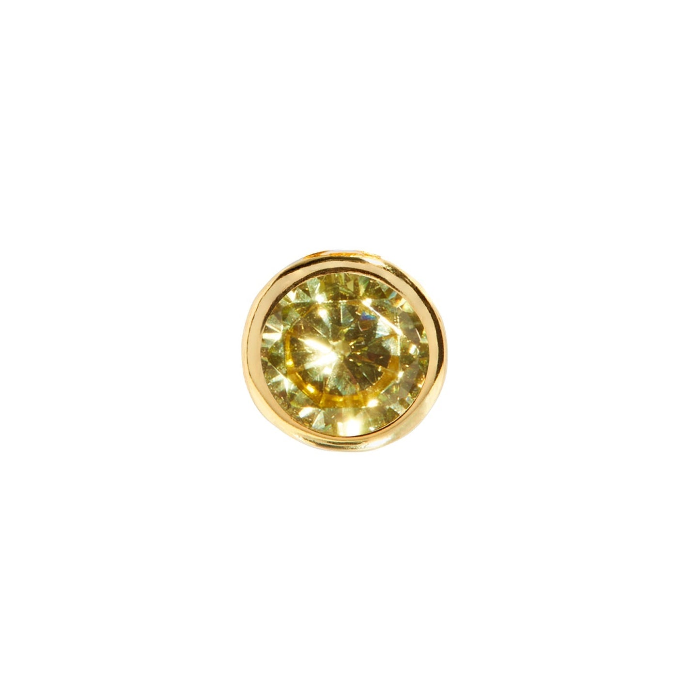 Birthstone Huggie Charm (Gold)