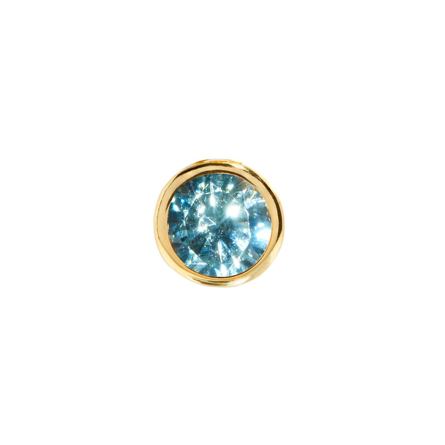 Birthstone Huggie Charm (Gold)