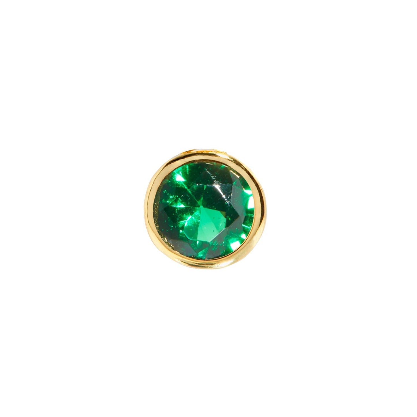 Birthstone Huggie Charm (Gold)