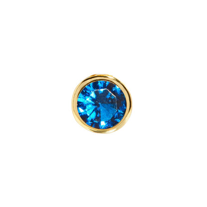Birthstone Huggie Charm (Gold)