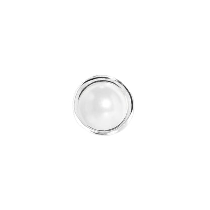 Birthstone Huggie Charm (Silver)
