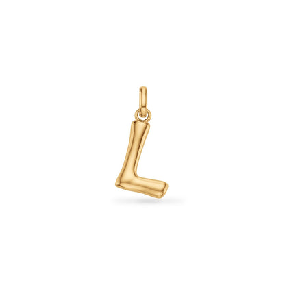 Molten Initial Pendant (Gold)