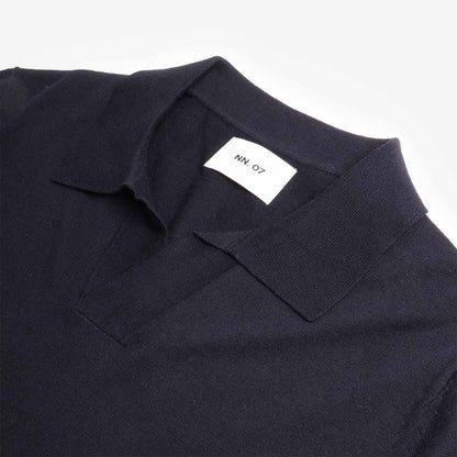 NN.07 Ryan Knitted Linen Blend Polo Shirt