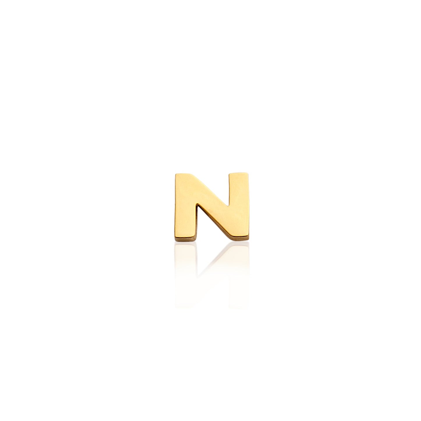 Mini Letter & Heart Birthstone Layered Necklace Set (Gold)