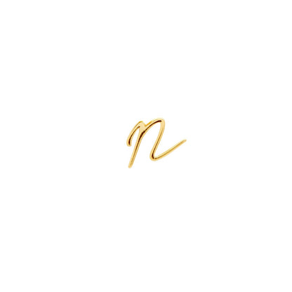 Signature Initial Stud Earring (Gold)