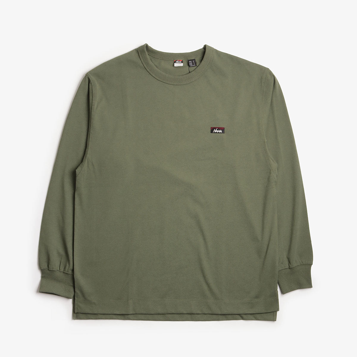 Nanga Eco Hybrid Box Logo Embroidery Long Sleeve T-Shirt