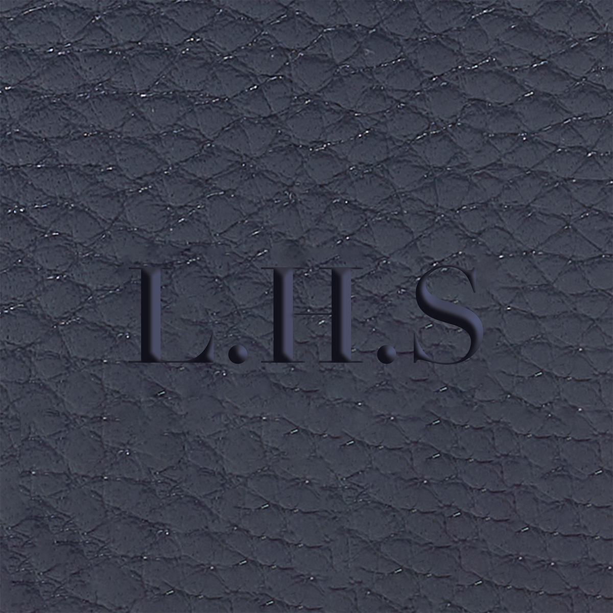 Leather Luggage Tag (Navy)