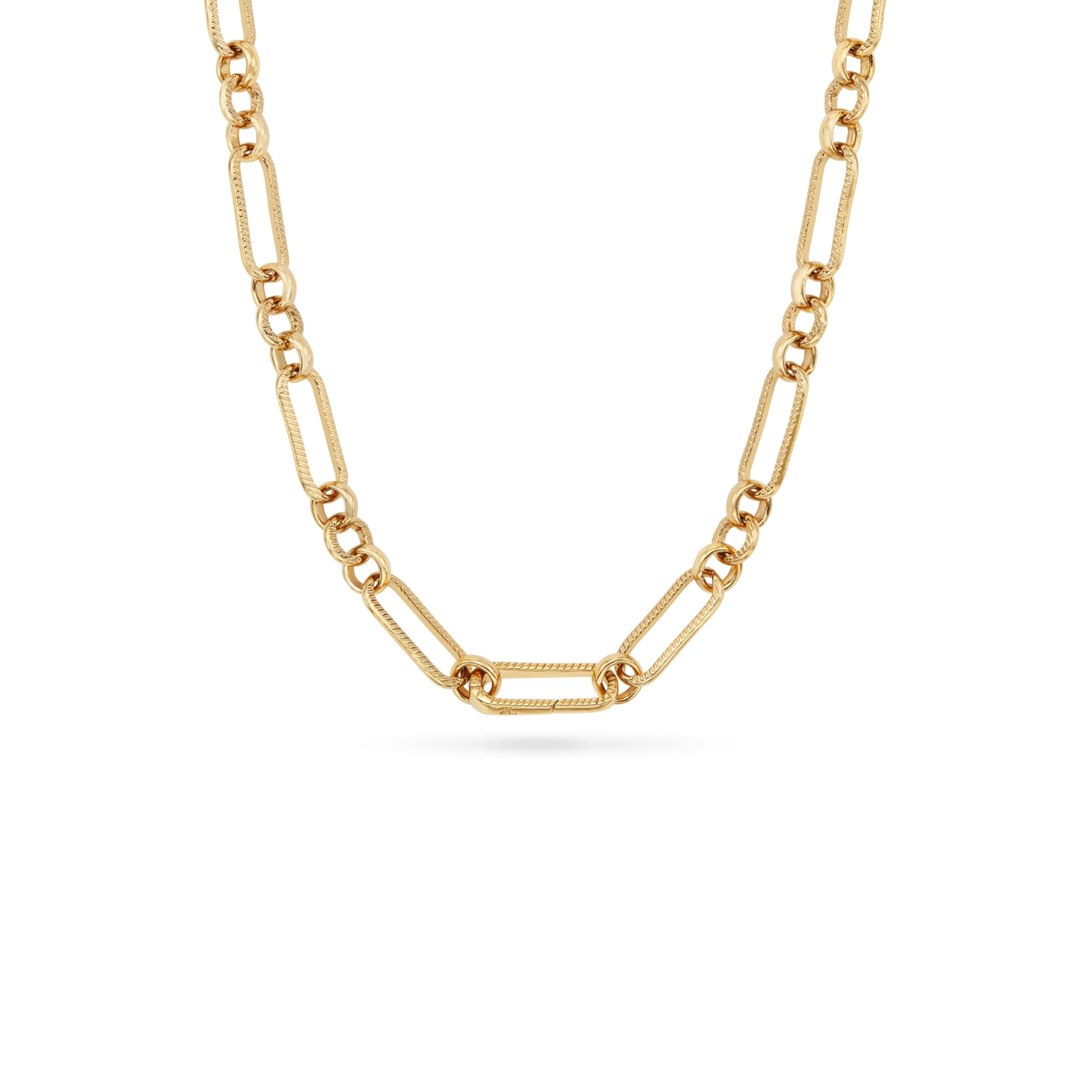 Chocolate Brown Heart Necklace (Gold)