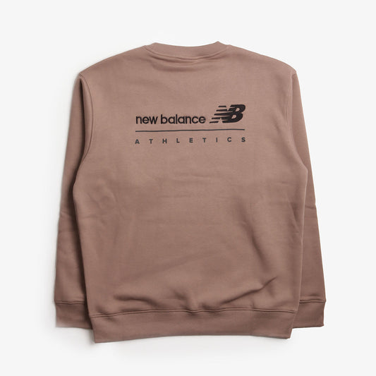 New Balance Linear Graphic Fleece Crew Sweatshirt