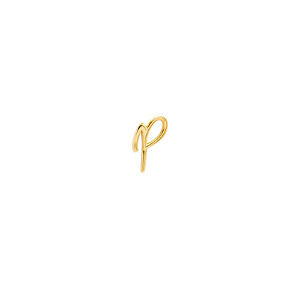 Signature Initial Stud Earring (Gold)
