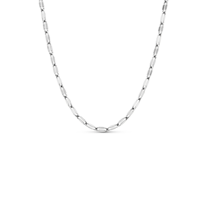 Organic Fingerprint Droplet Necklace (Silver)
