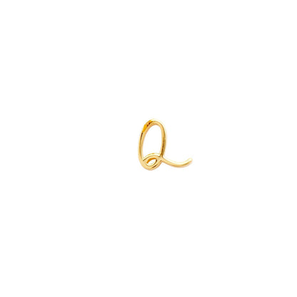Made Mine Script Letter Bracelet (Gold) - NN