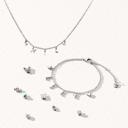 Made Mine Fine Name Necklace (Silver)
