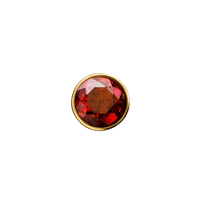 Floating Birthstone Charm Locket (Silver)