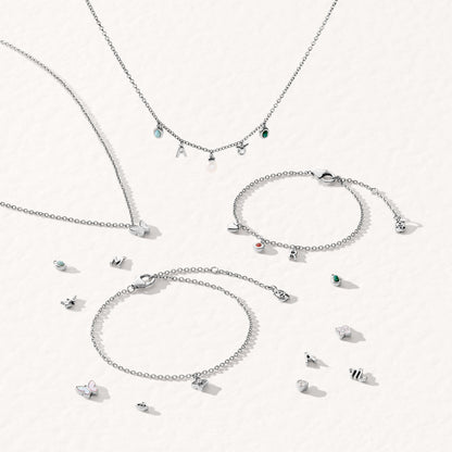 Made Mine Fine Charm Anklet (Silver)