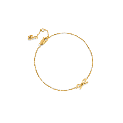 Fine Bow Bracelet (Gold)