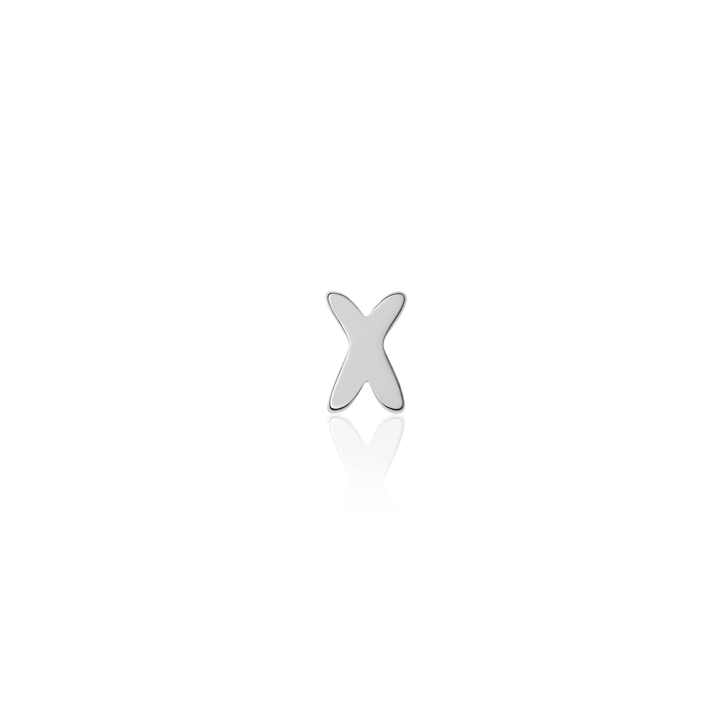 Fixed Charm - Handwritten Initial Charm (Silver)