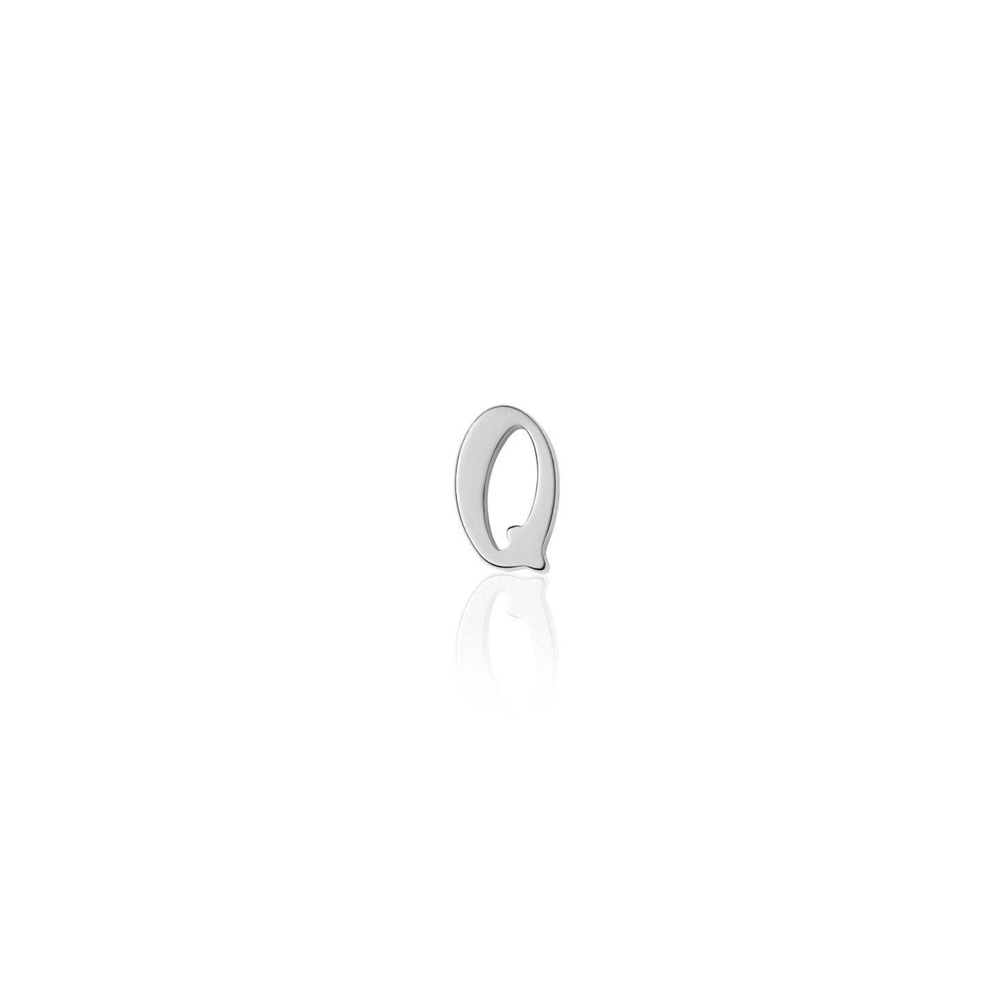Fixed Charm - Handwritten Initial Charm (Silver)