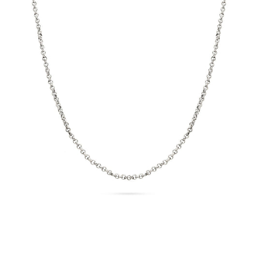 Layering Box Chain Necklace (Silver)