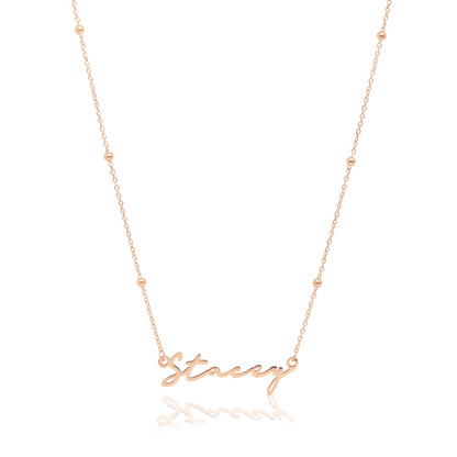 Signature Name Necklace - Rose Gold
