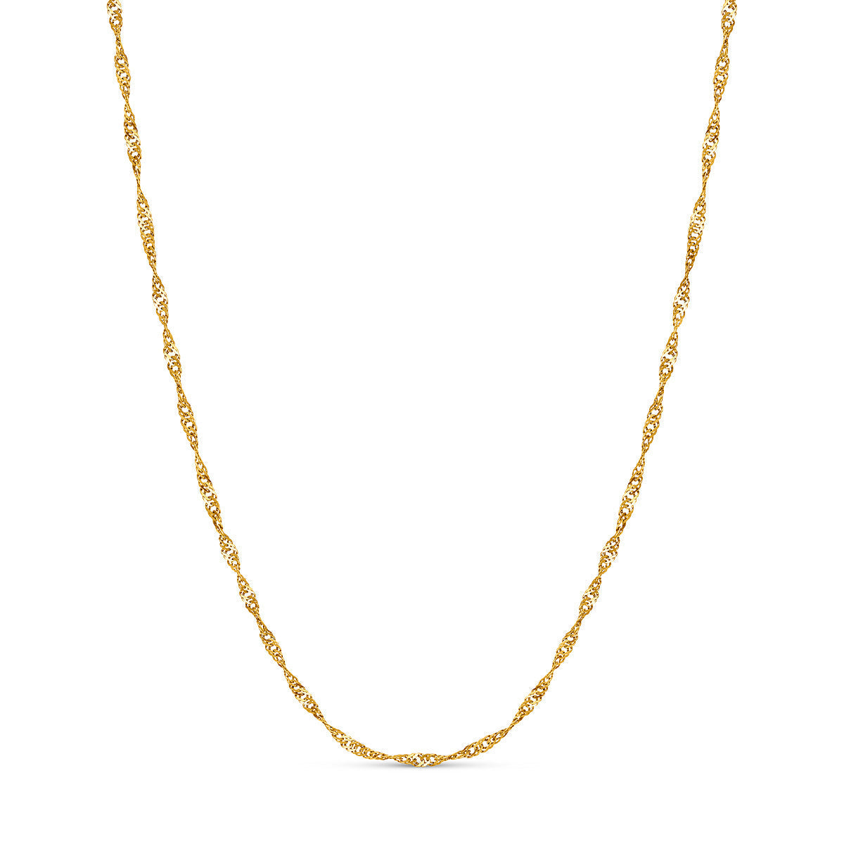 Organic Fingerprint Droplet Necklace (Gold)