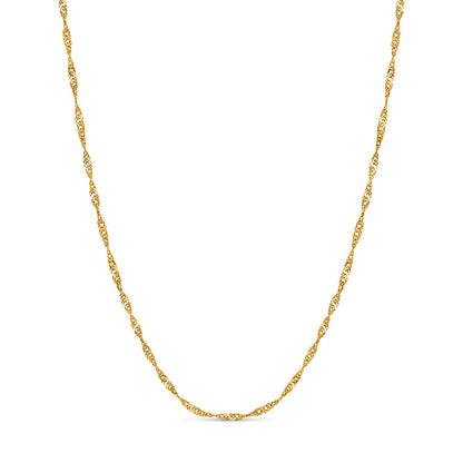Round Photo Locket Sphere Necklace (Gold)