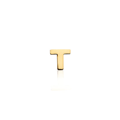 Made Mine Charms - Block Initial Charm (Gold)