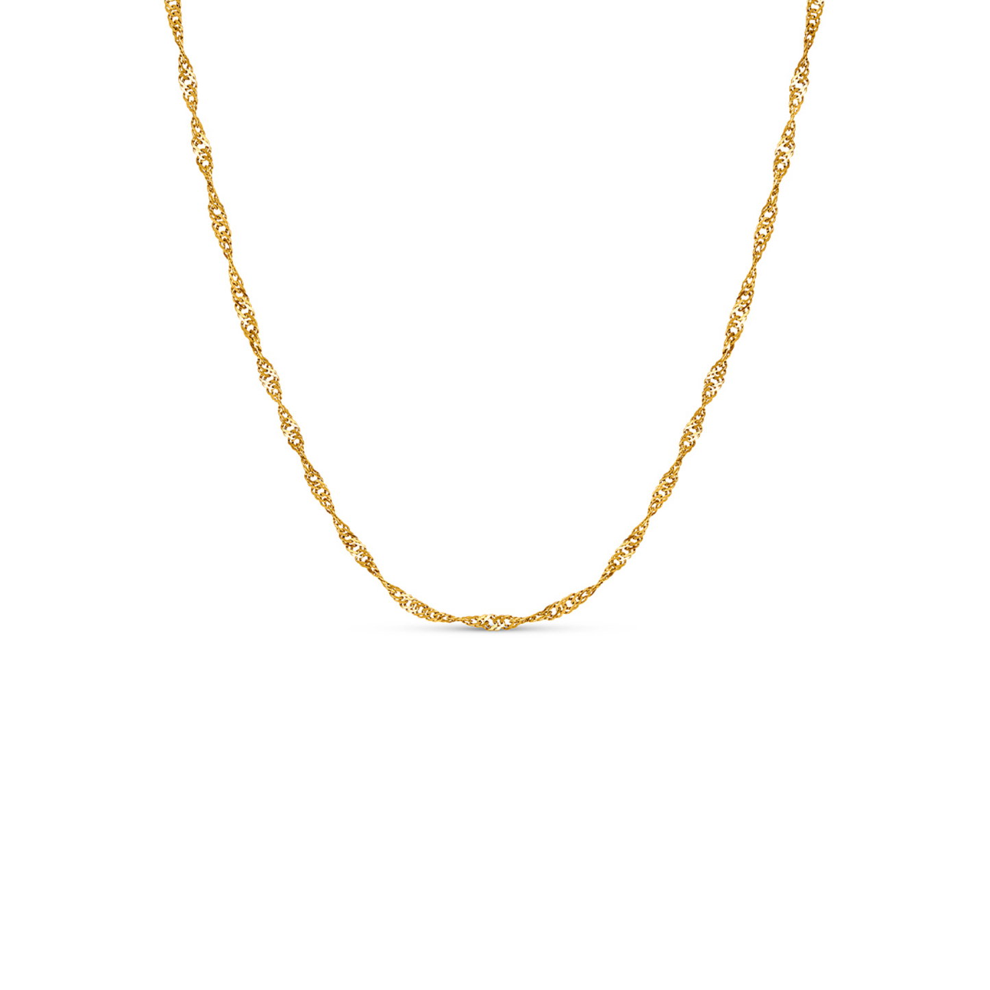 Double Fingerprint Heart Token Necklace (Gold)