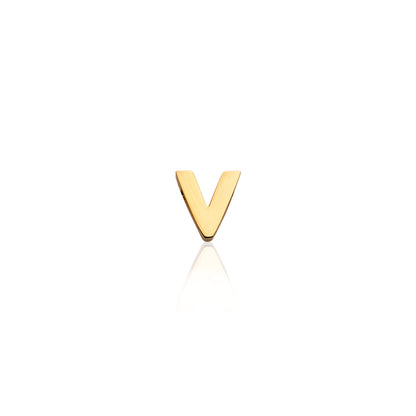 Made Mine Mini Letter Sphere Chain Necklace (Gold)